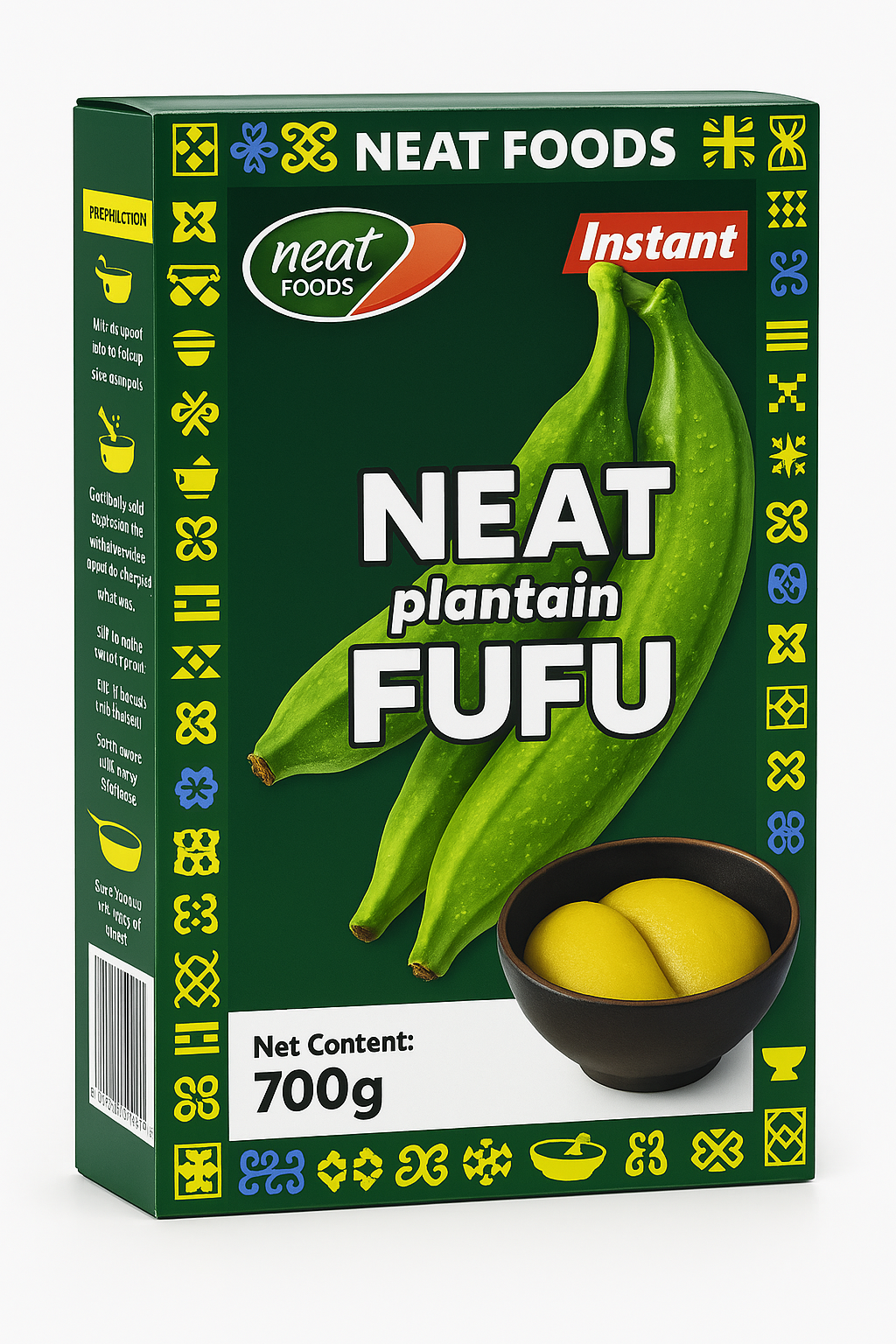 Neat Plantain Fufu 700 grams