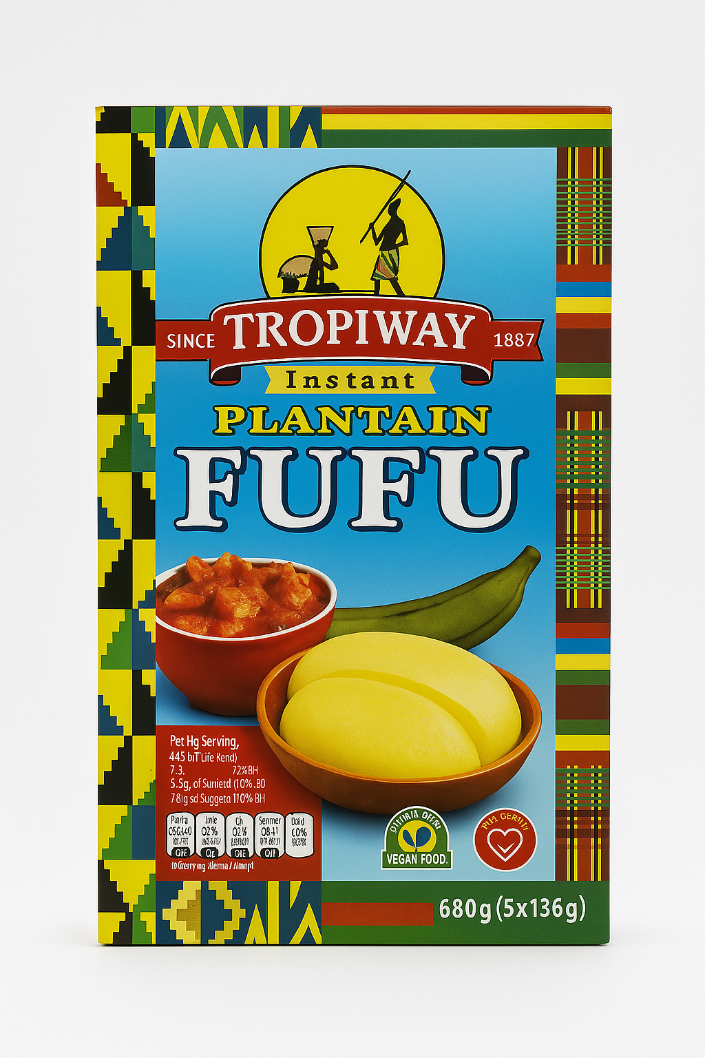 Tropiway Instant Plantain Fufu 680 grams