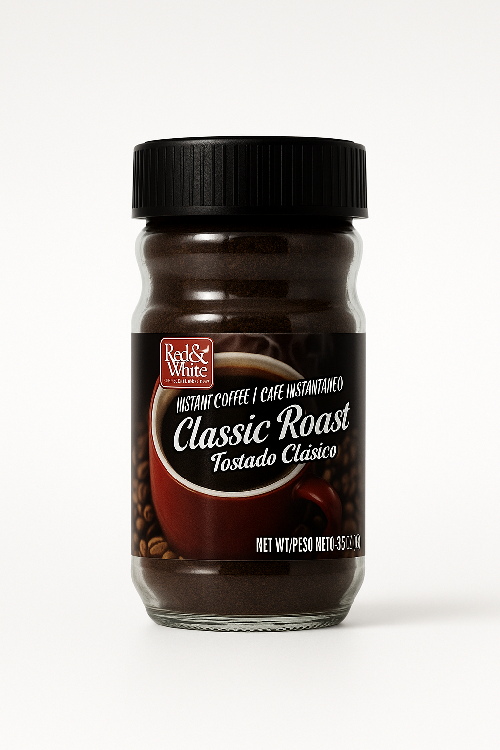 Red & White Classic Roast Instant Coffee – 3.5 oz (99g)