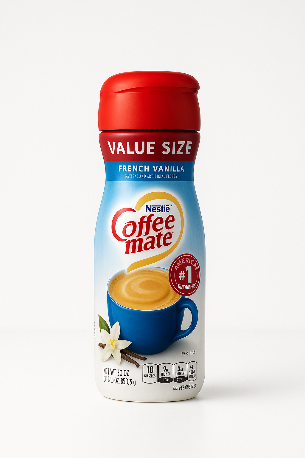Nestlé Coffee Mate French Vanilla – 30 oz Powdered Creamer (Value Size)